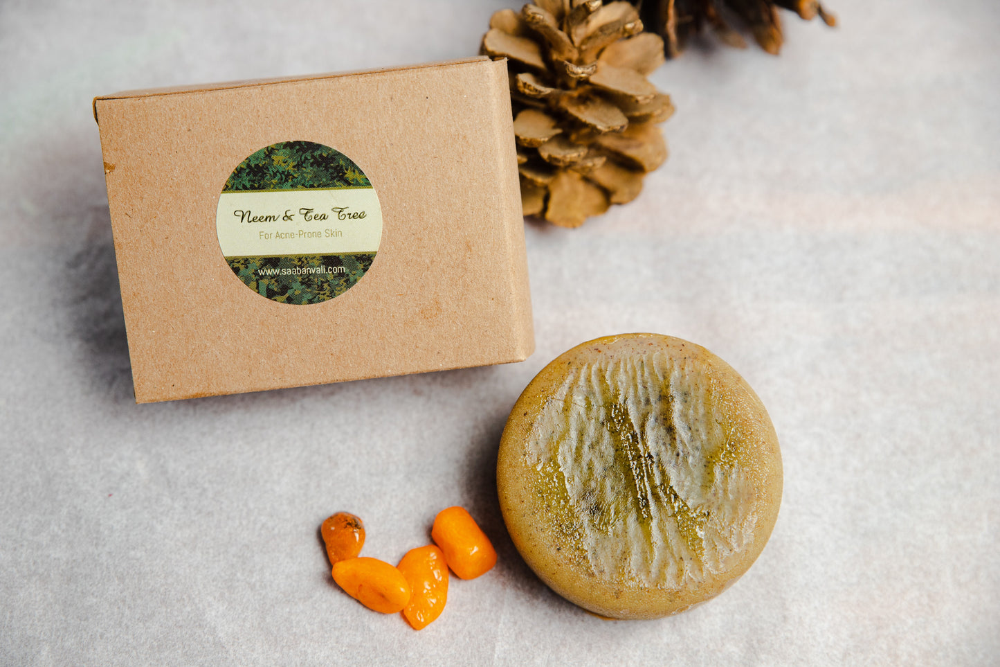 Neem & Tea Tree Soap - For Acne-Prone Skin