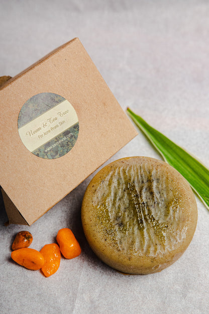 Neem & Tea Tree Soap - For Acne-Prone Skin